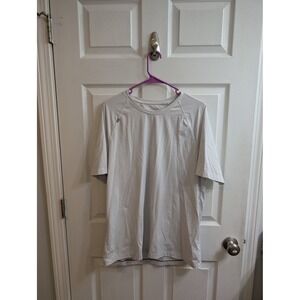 Rhone Mens T-Shirt Short Sleeve Performance Athletic Gray Crew Neck - Size XL